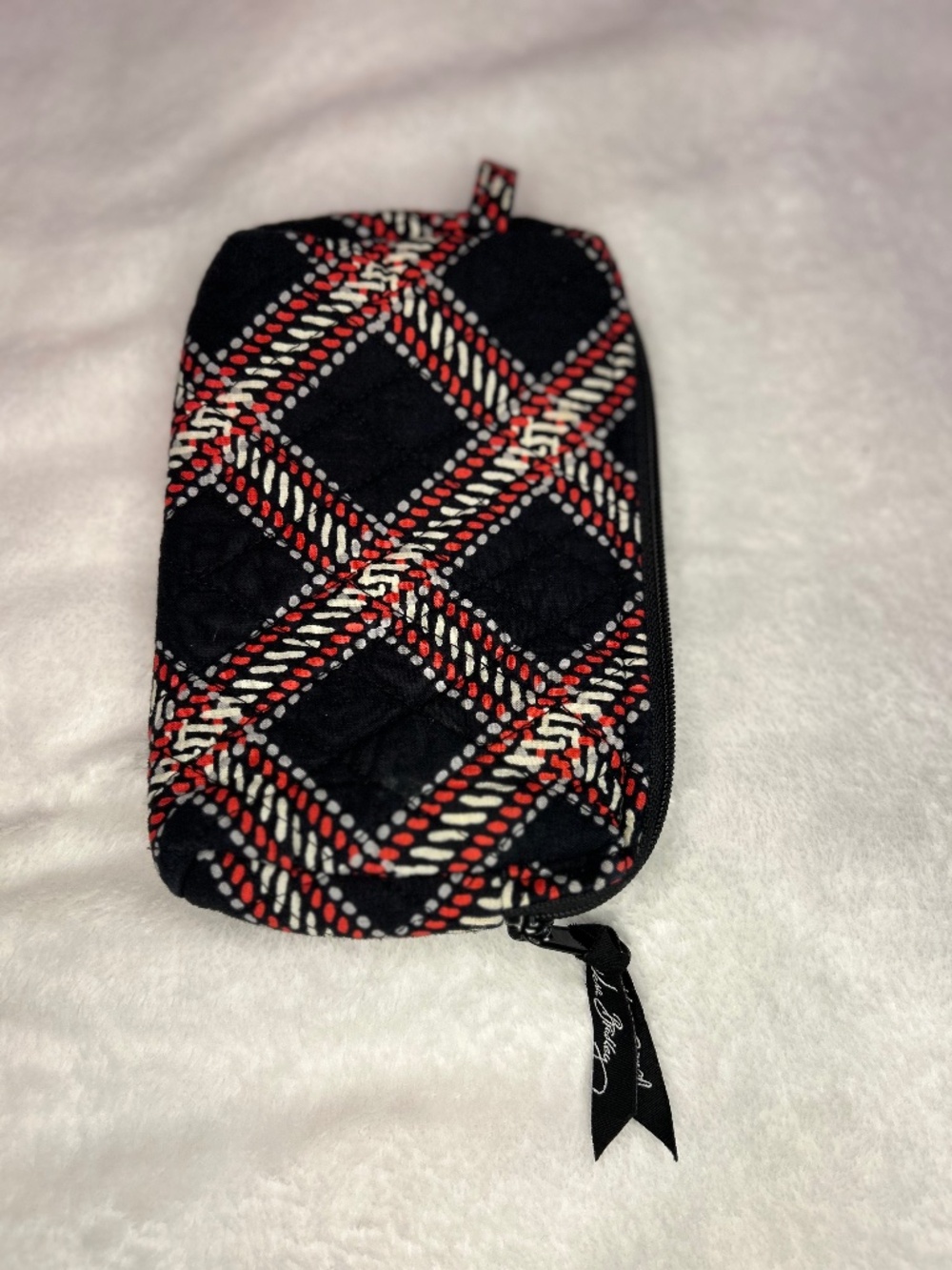 Vera Bradley Small Quilted Cosmetic Bag Minsk Plaid
